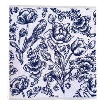 Keuken handdoek "Blauwe Tulpen"