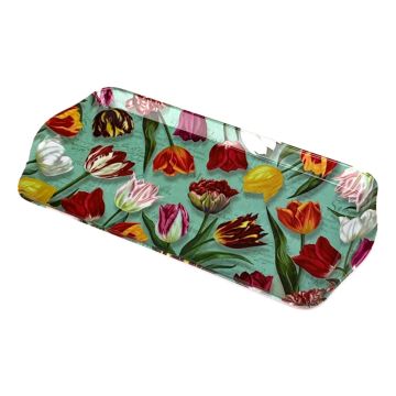 Dienblad 'Pretty Tulips' - Groen - Medium 