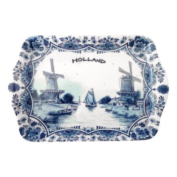 Dienblad Holland  Delfts blauw, klein