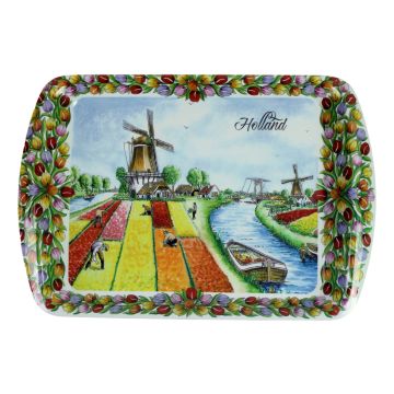 Dienblad "Hollands Tulpenveld", 21 cm 