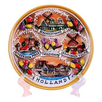 Wandbord Dorpen Compilatie - 10 cm (klein)