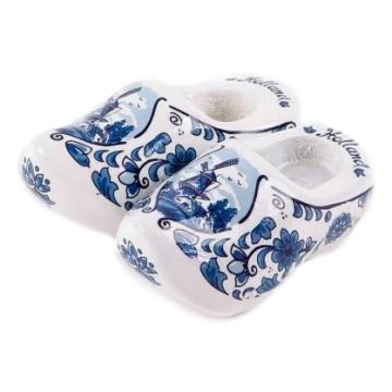 Magnet Two Delft Blue clogs, 4 cm