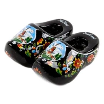 Clog Magnet Black, Double 4 cm