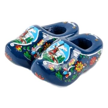 Clog Magnet Blue, Double 5 cm