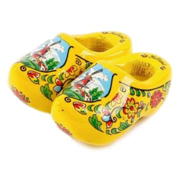 Clog Magnet Yellow, Double 5 cm