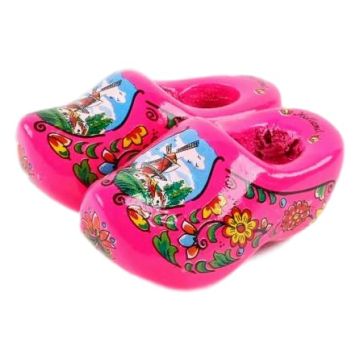 Clog Magnet Magenta, Double 5 cm