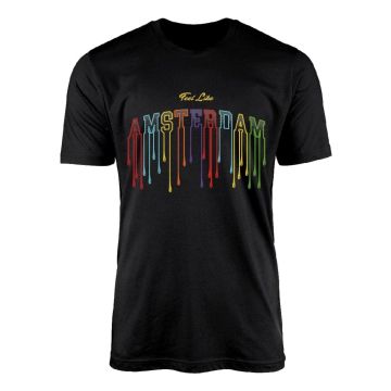 Unisex T-Shirt Feel Like Amsterdam - Zwart