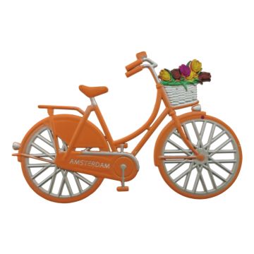 Koelkastmagneet "Fiets Oranje - Amsterdam"
