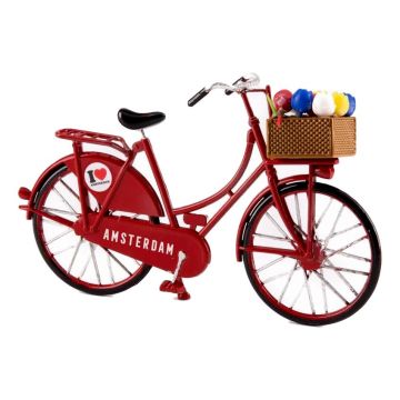 Fiets Vintage I Love Amsterdam Rood - Klein