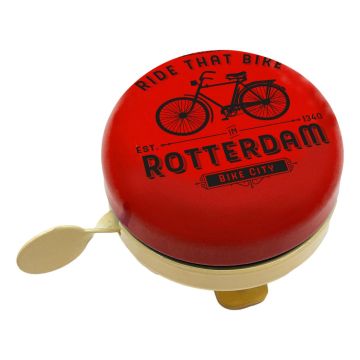 Fietsbel "Rotterdam Rood", 6 cm