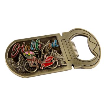 Bottle opener Bicycle with Glitters Holland