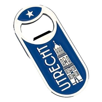 Utrecht Bottle Opener with Magnet – Blue