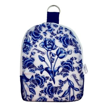 Uitvouwbare tas "Delfts Blauw" in zakje