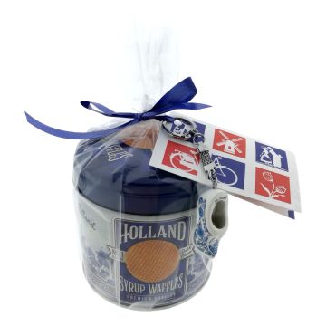 Stroopwafels in blikje, cadeauverpakt