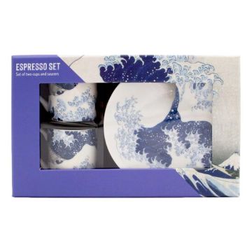 Espresso set, Hokusai, De Grote Golf