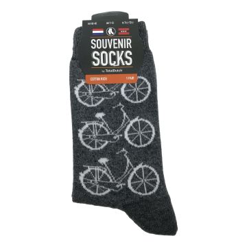 Heren Sokken "Fietsen - Donker Grijs" - 40-46