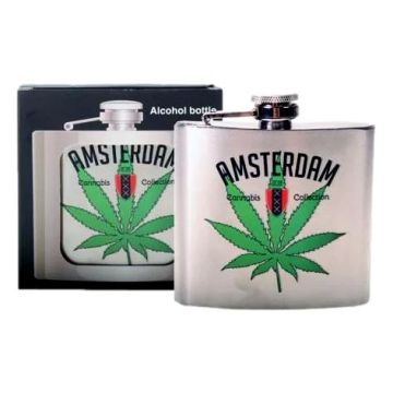Heupfles Cannabis Blad
