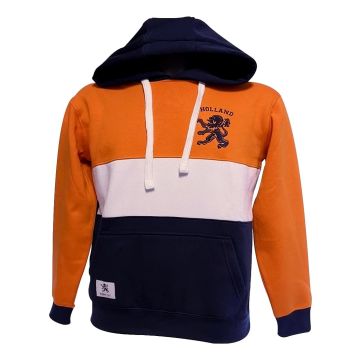 Hoodie Holland – Oranje, Wit & Donkerblauw