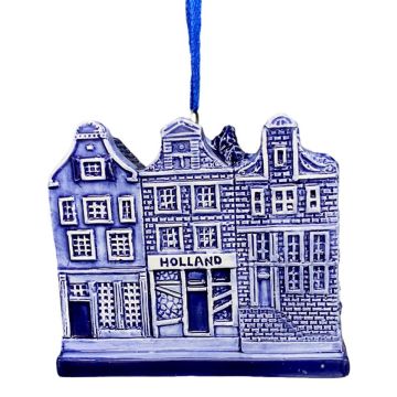Christmas hanger Houses on a ribbon
