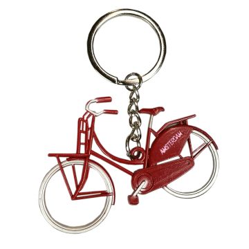 Sleutelhanger "rode fiets"  - Amsterdam