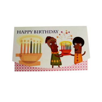Cadeaukaartje "Happy birthday"
