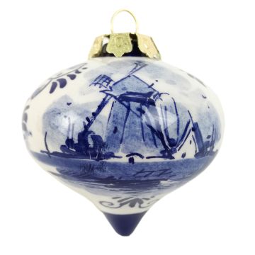 Kerstbal tol molen, 5 cm