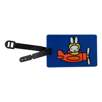 Luggage tag "Miffy in an Airplane"