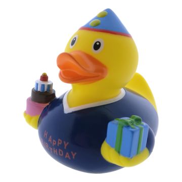 Badeend Verjaardag - Donker Blauw 