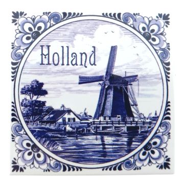Tegelmagneet molenlandschap, Holland 