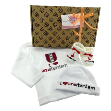 Baby Cadeauset "I Love Amsterdam"