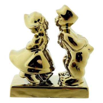 Kussend Paar Man-Vrouw - Goud, 8 cm 