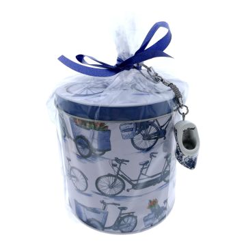 Stroopwafels in blik "Fiets", Groot, cadeau