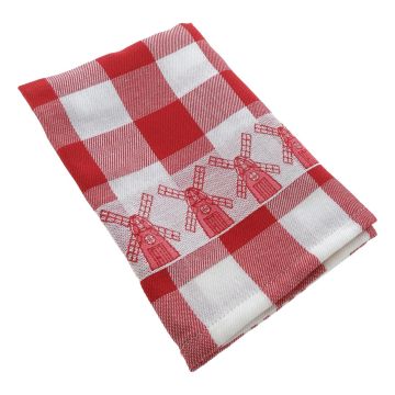Theedoek  Molen Rood