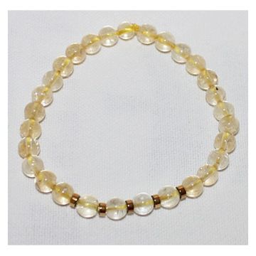 Citrine armband 8mm kralen
