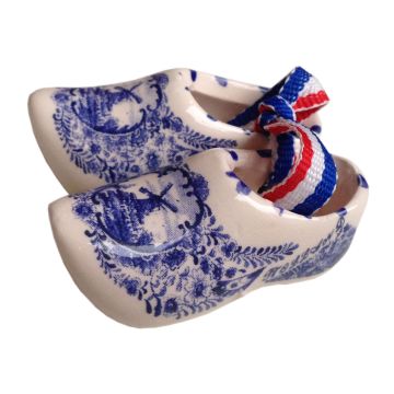 Delfts blauwe keramieke 7cm klompjes