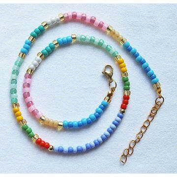 Ketting pastel kleur miyuki kralen