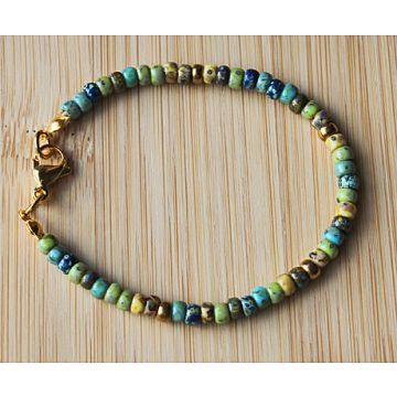 Armband Miyuki Nature kleur kralen, 18cm
