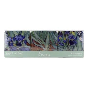 Onderzetters Vincent van Gogh - Irissen (Set van 6)