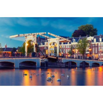 3D Ansichtkaart Magere Brug Amsterdam