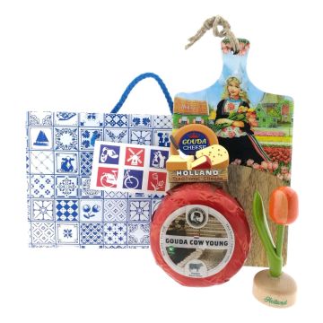 Cadeauset Kaas Oranje Tulp