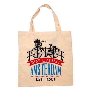 Shopper - Katoen "Bike Capital Amsterdam"