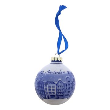Kerstbal "Amsterdamse Grachtenpanden"