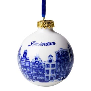 Amsterdam Canal House Christmas Ornament, 6 cm