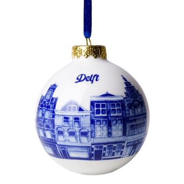 Delft Canal Houses Christmas Ornament, 6 cm