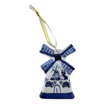 Delft Blue Windmill Ornament XL