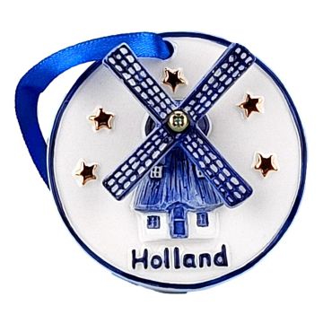 Coin Christmas Ornament with a Windmill