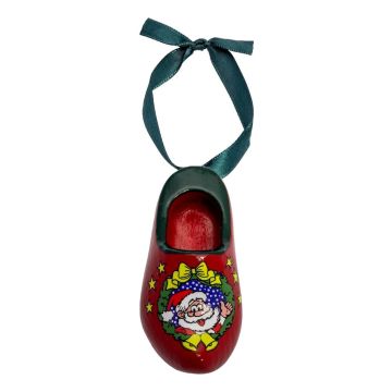 Red Wooden Christmas Clog 8 cm