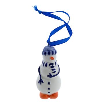 Kerstversiering, Kersthanger "Sneeuwman met  klompjes " 