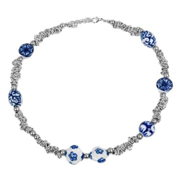 Ketting Delfts Blauw "Zilver"