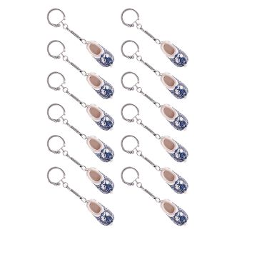 Sleutelhanger 1 DB keramisch klompje, 12 stuks
